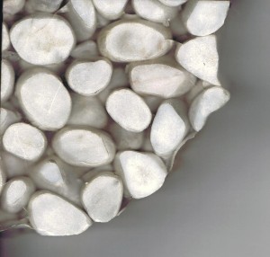 pebbles in resin tile